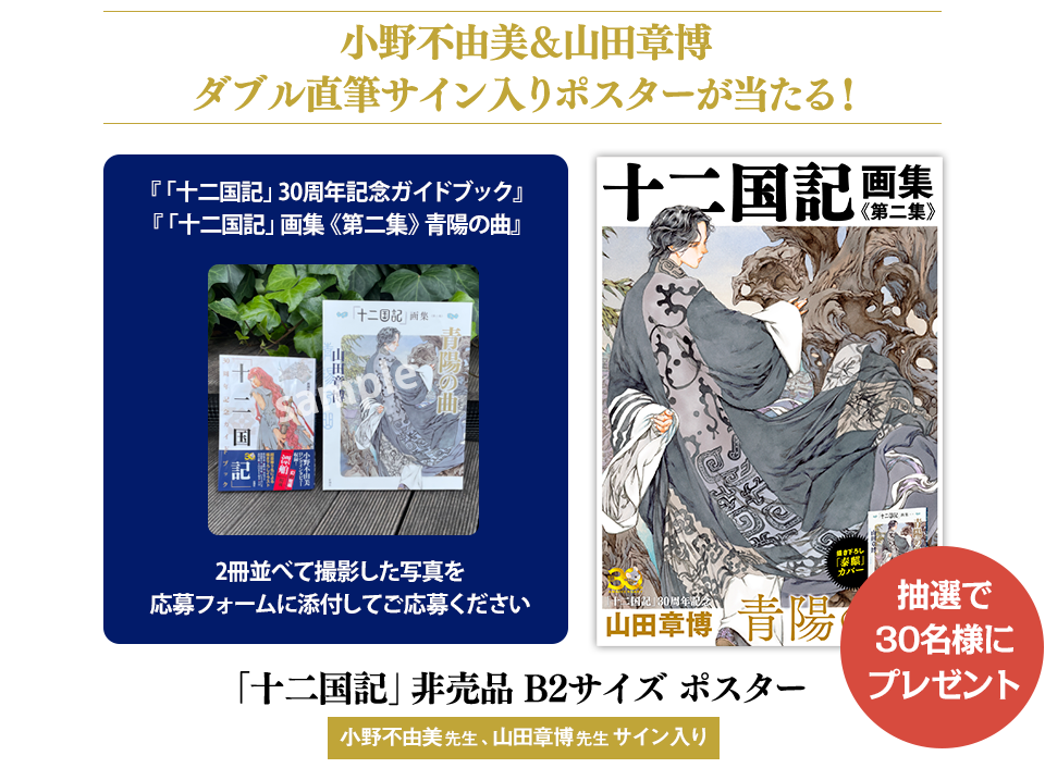 十二国記 非売品ポスター 号外 セット 小野不由美 山田章博