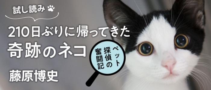 藤原博史 210日ぶりに帰ってきた奇跡のネコ ペット探偵の奮闘記 新潮社