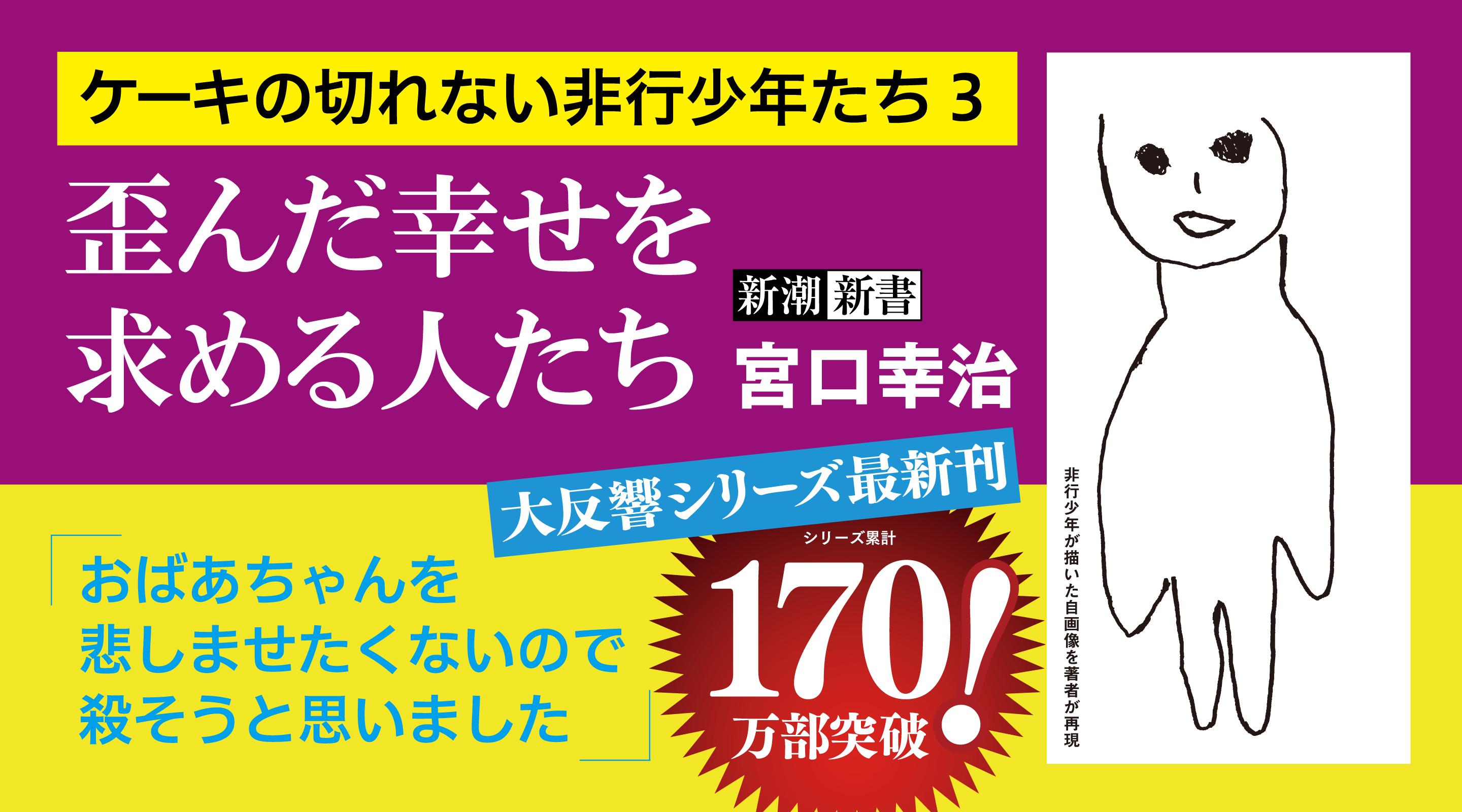 最新刊『歪んだ幸せを求める人たち―ケーキの切れない非行少年たち3―』